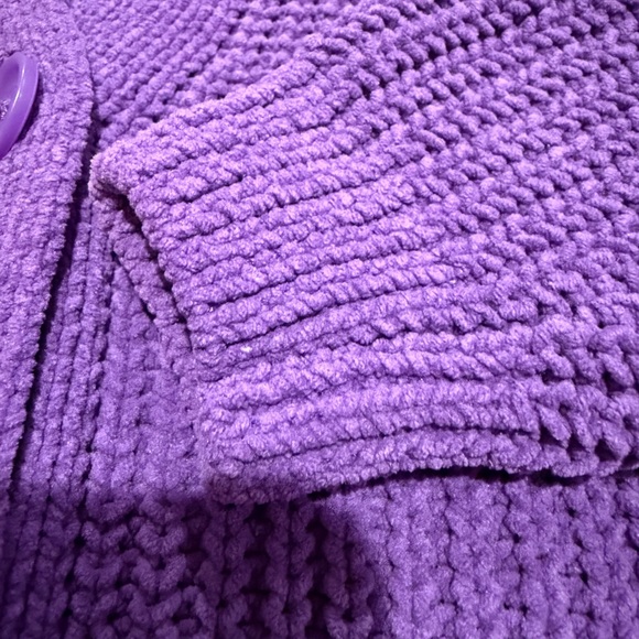 H&M Purple Kid’s Knit Cardigan Size 3T - Picture 4 of 5